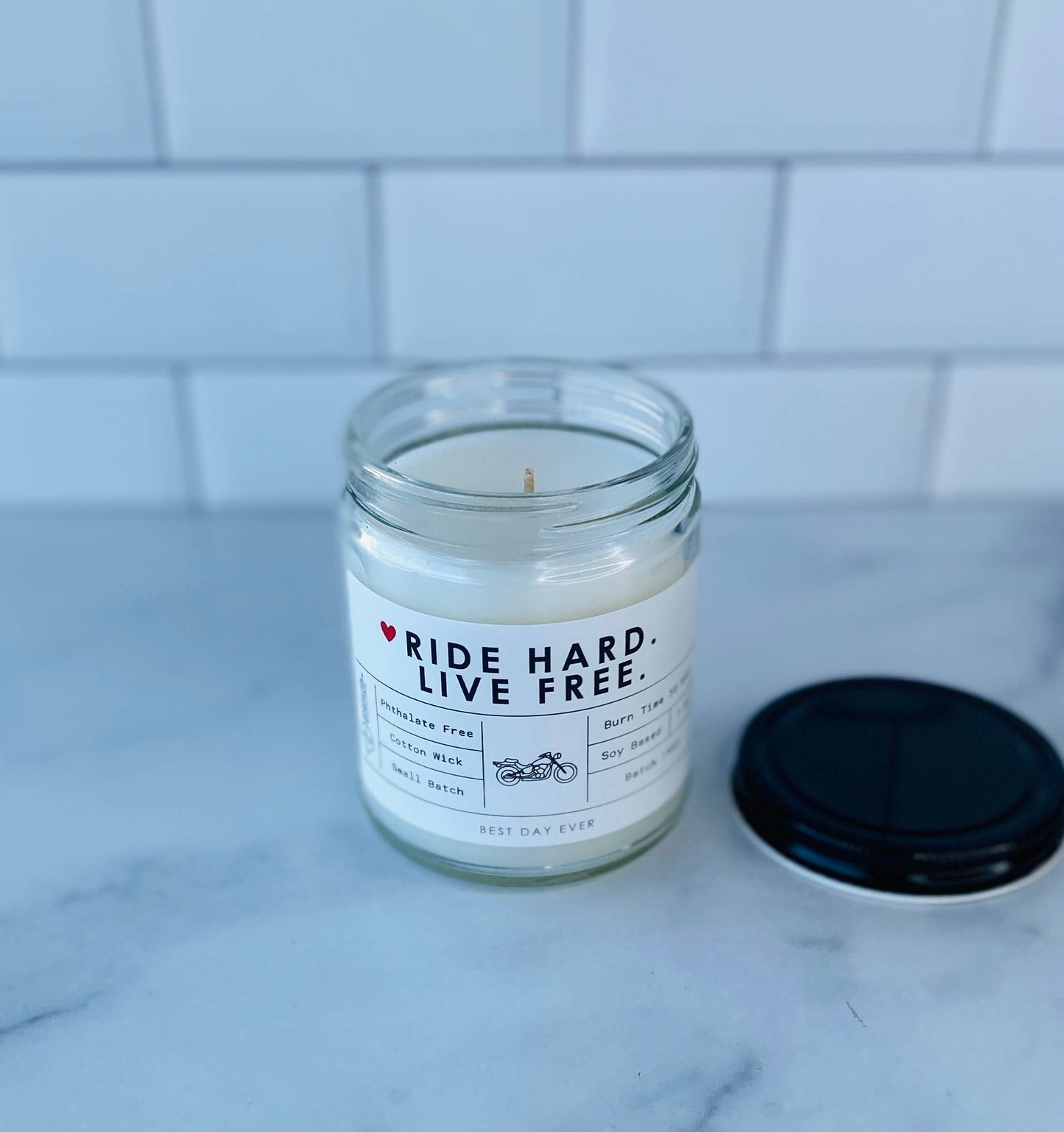 Ride Hard, Live Free Candle: White / Amber / Palo Santo Patchouli