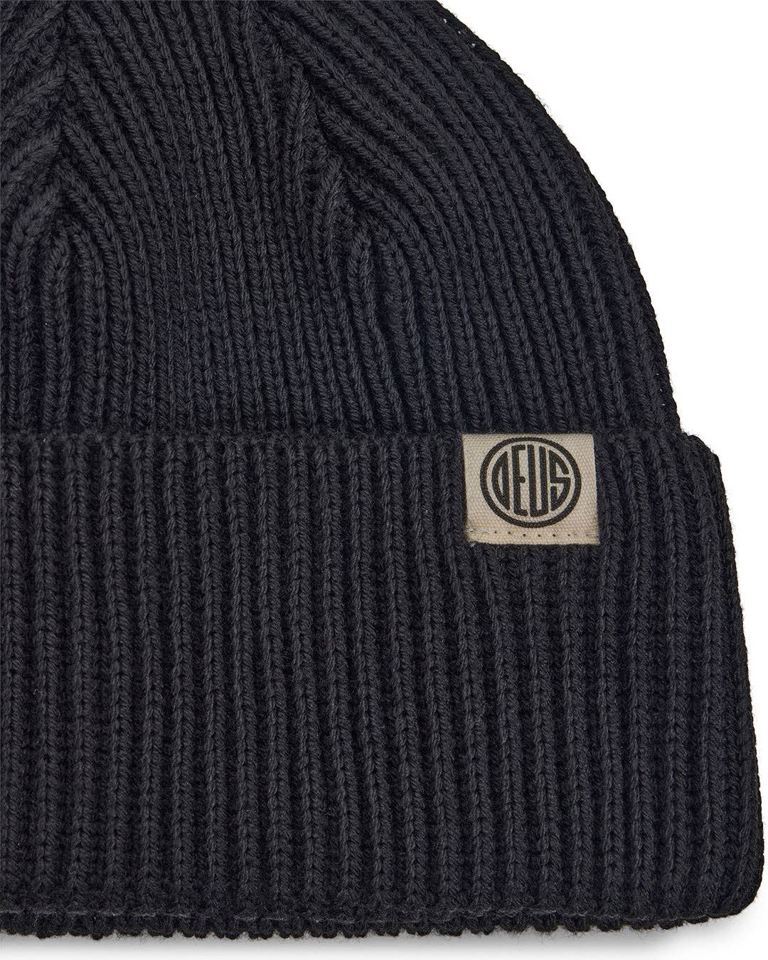 Pill Merino Beanie - Black: Black / OS