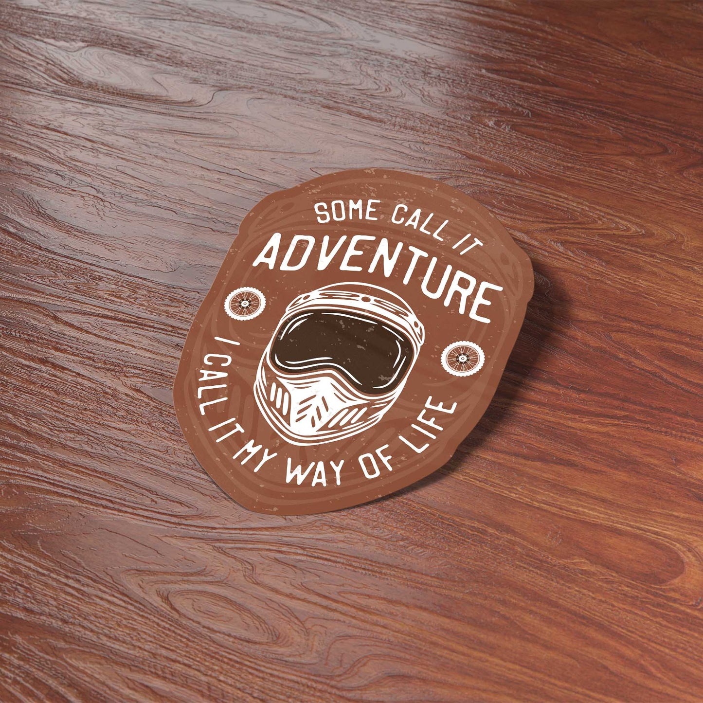 Some Call it Adventure Motorcycle Quote Sticker