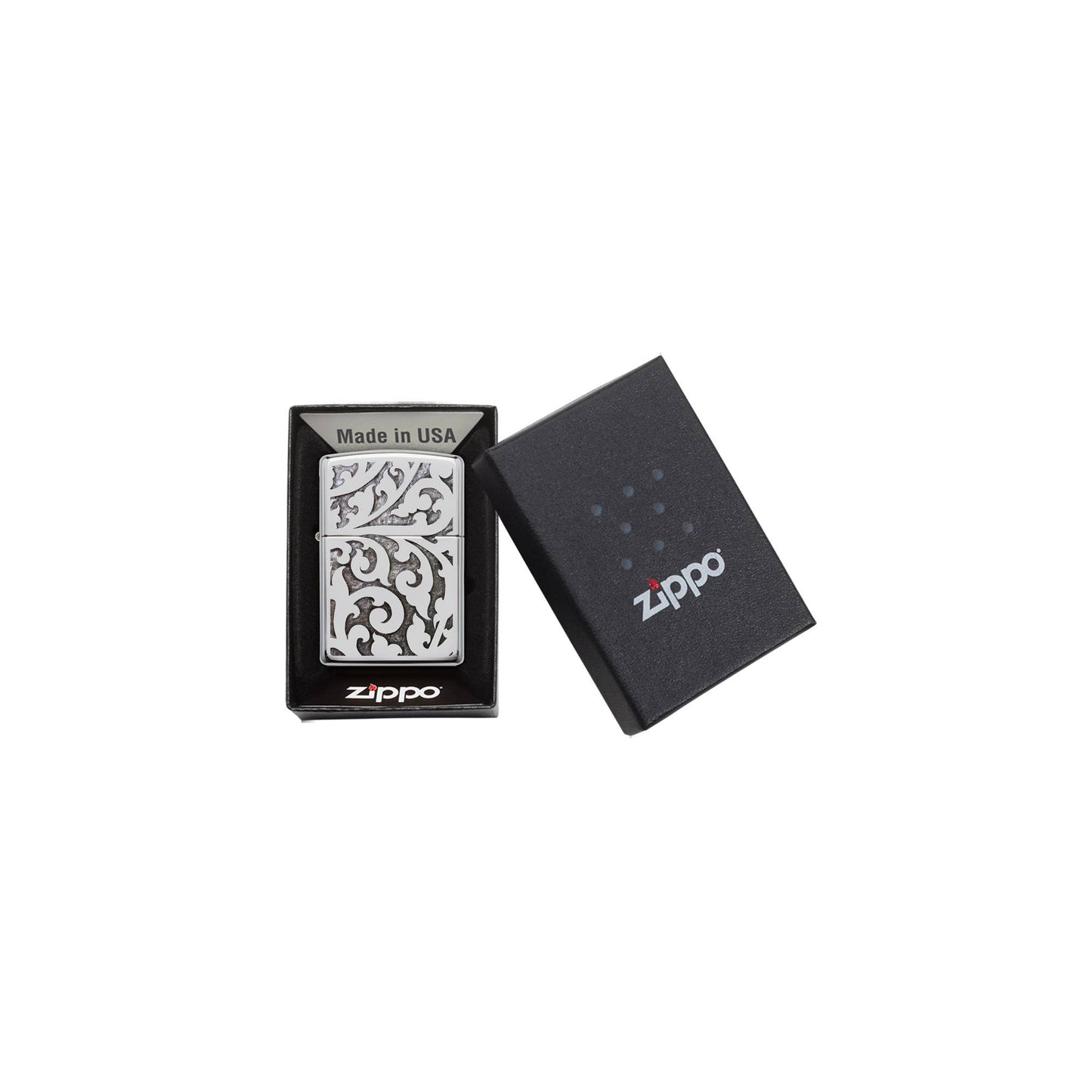 Zippo Elegant Filigree Chrome Windproof Lighter