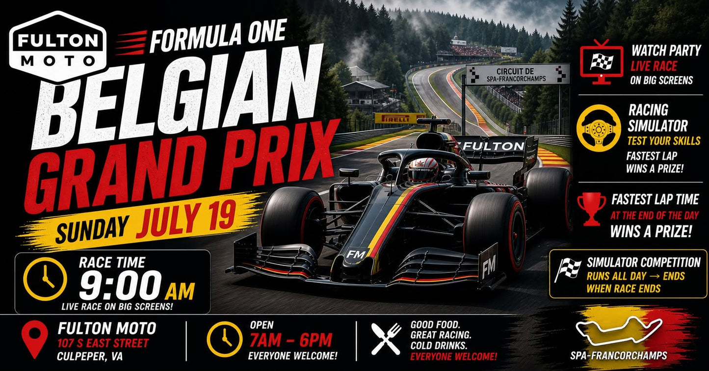 Formula 1 Watch Party and F1 Simulator 7/19