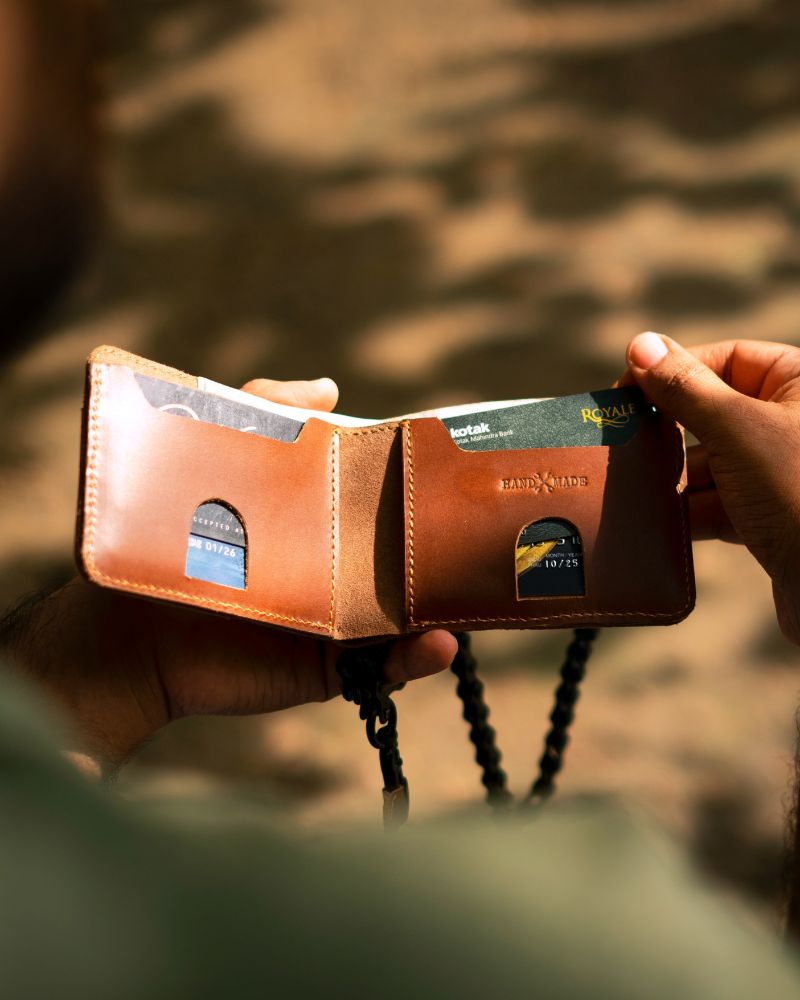 Buff Leather Rodeo Wallet - Vintage Tan