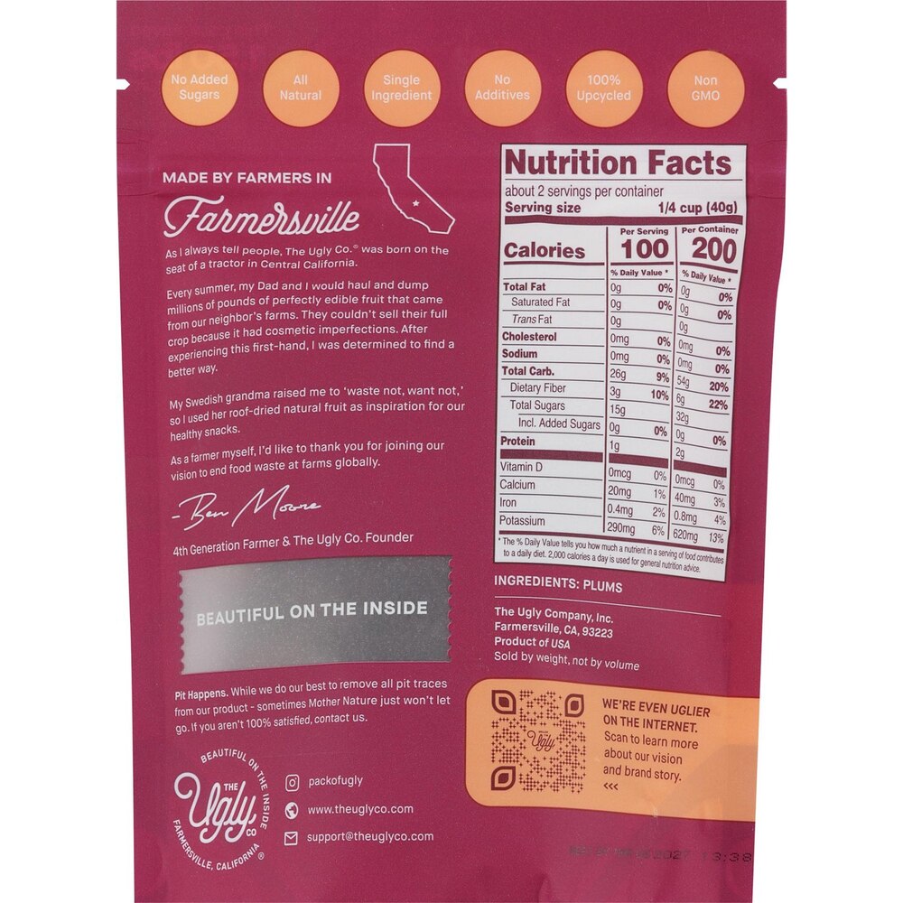 3oz Dried & Sliced Plums
