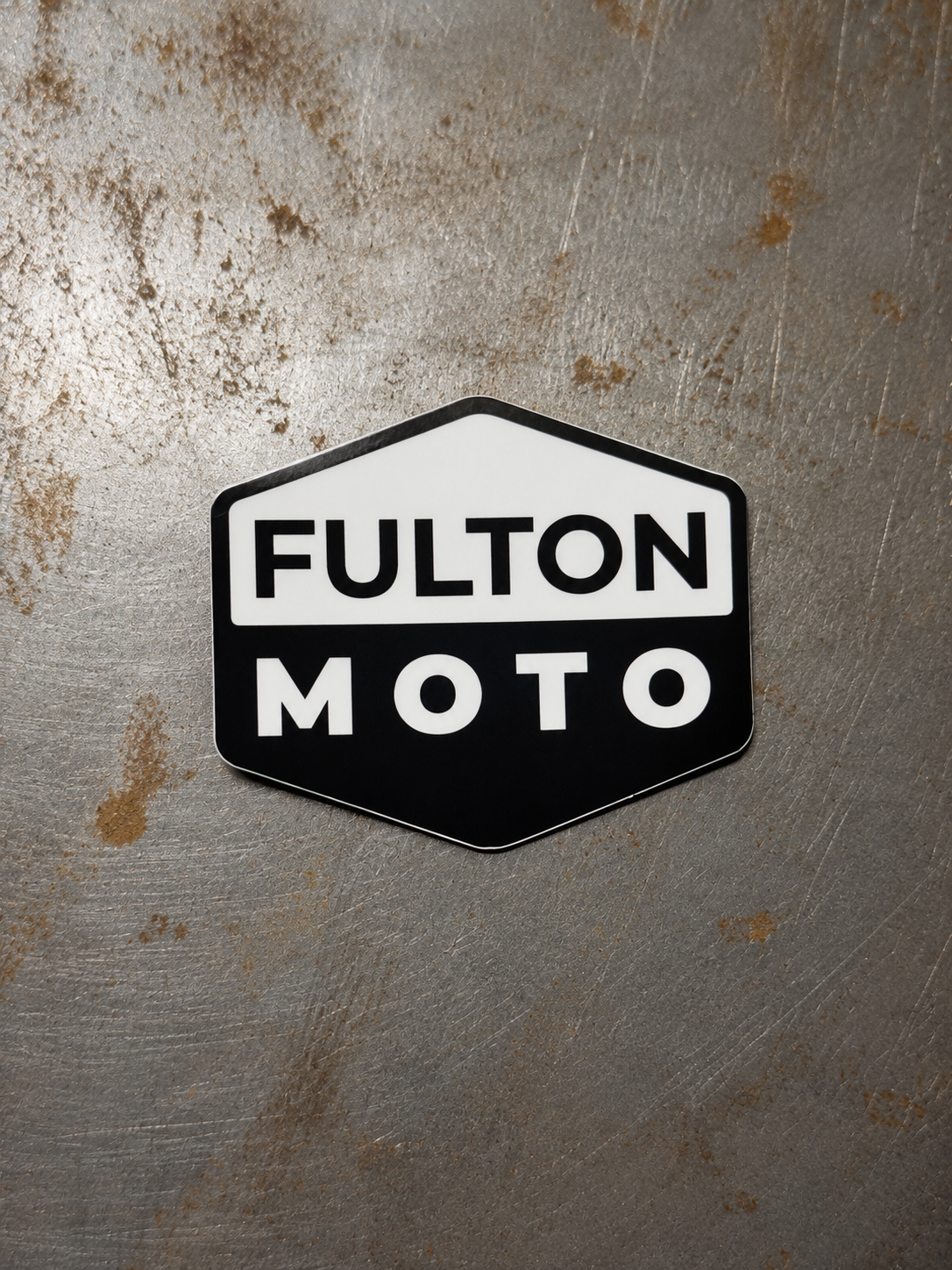 Fulton Moto Shield Sticker