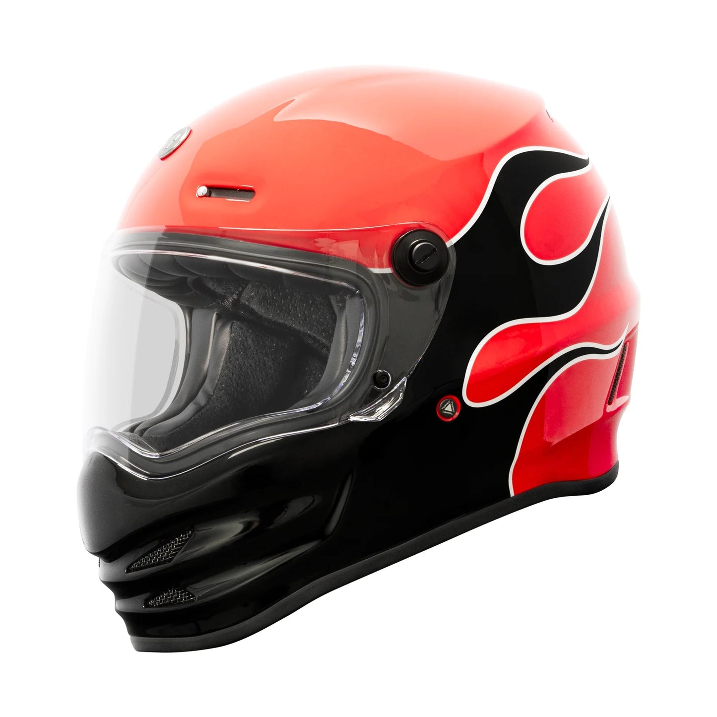 T9 Pomona Helmet | Fire Red and Black