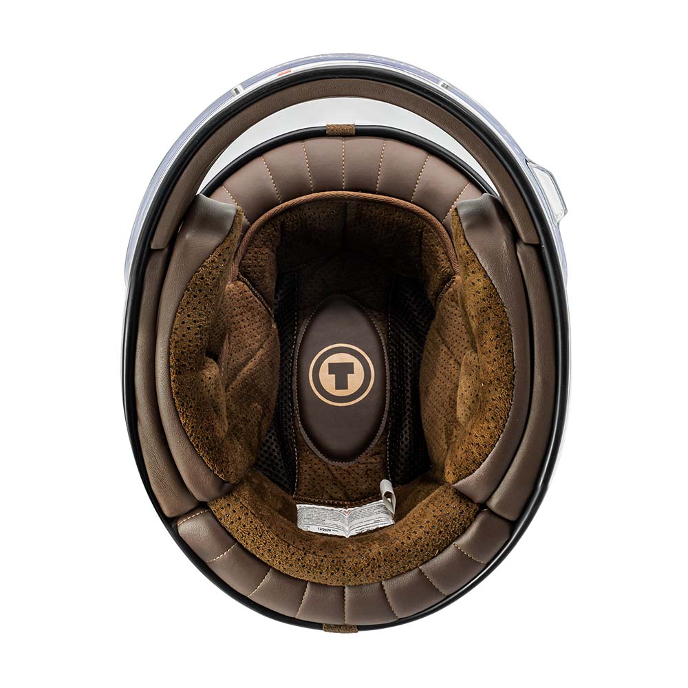 T-1C Newport Full Face Helmet | Gloss Black Trans Carbon