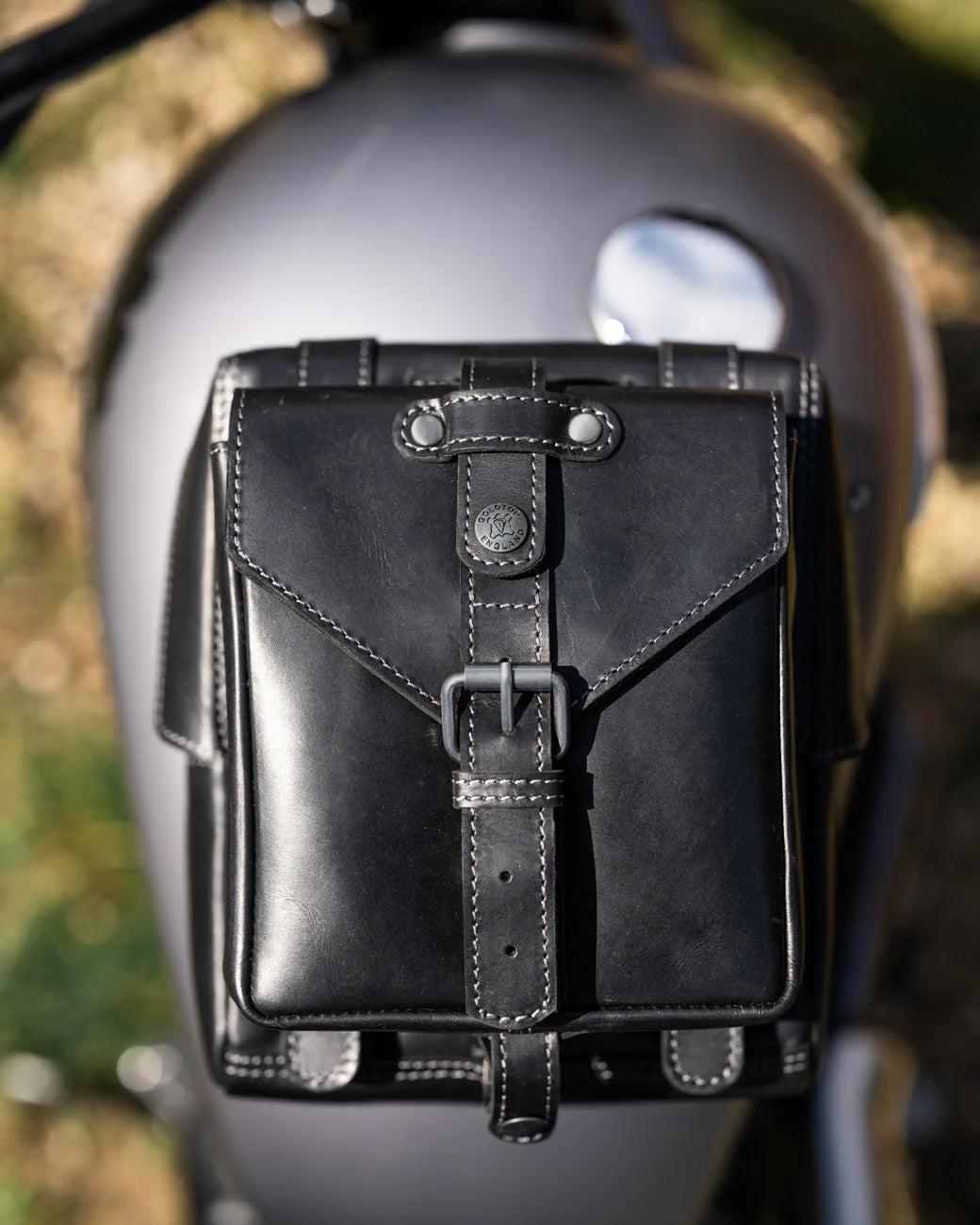 Leather Tank Bag - Large - Black (Veg Tanned)