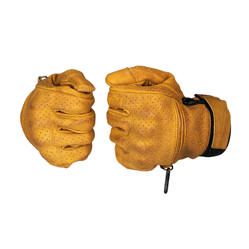Fairfax Moto Gloves | Gold