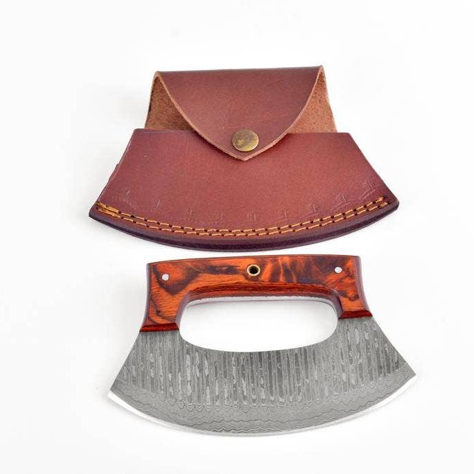 Damascus Steel Alaskan Ulu knife