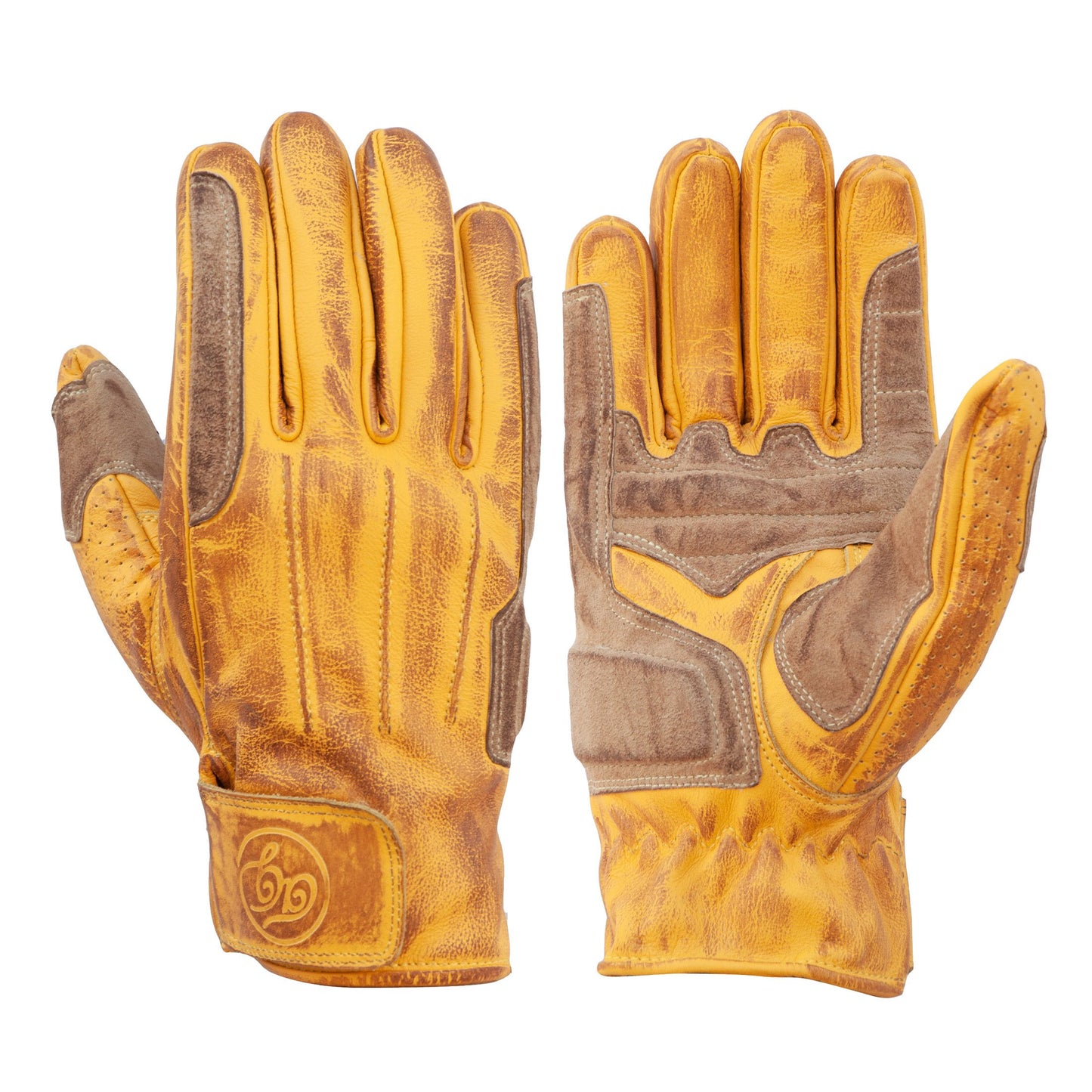 Rover Leather CE Gloves Waxed Yellow