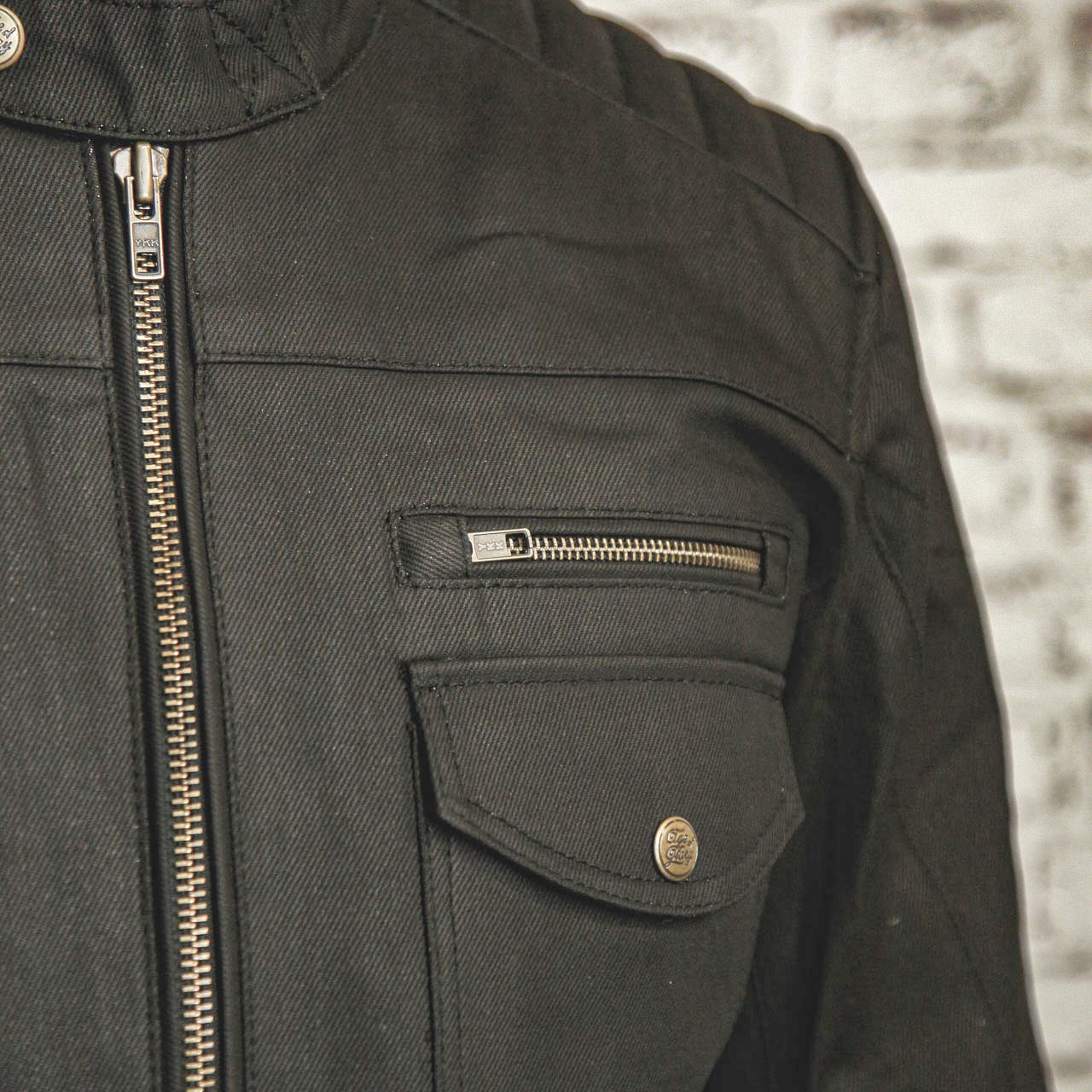 Worker Coated Denim Jacket | Black