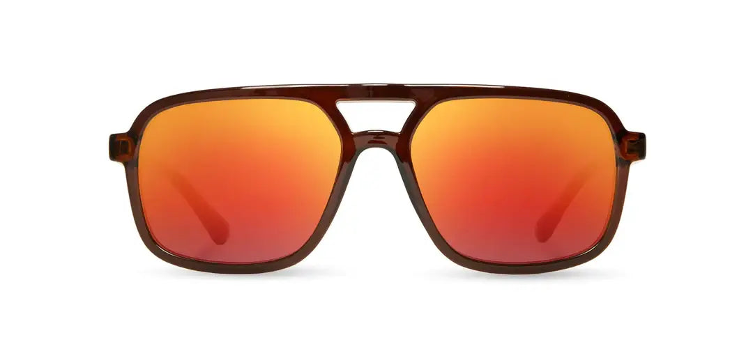 CAMP Glacier Sunglasses - Clay: Clay / Walnut / HD Plus Polarized Solar Flash