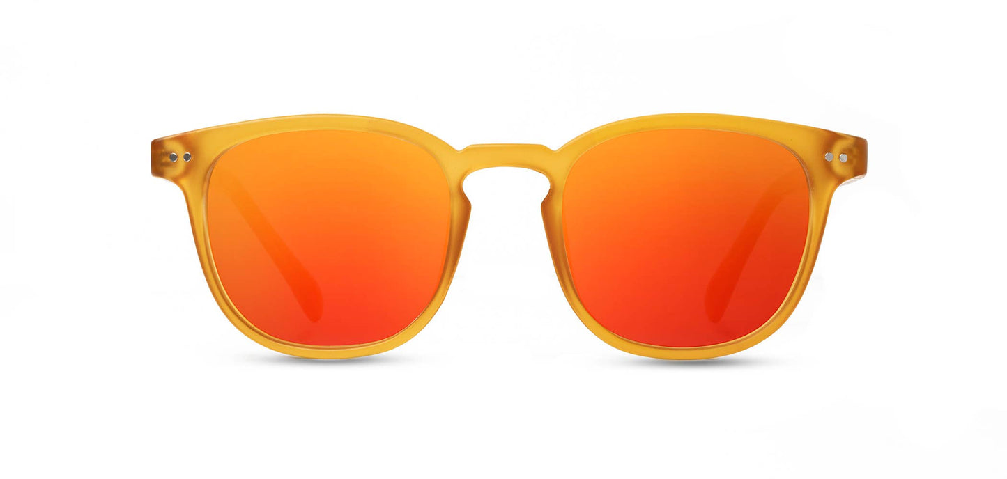 CAMP Topo Sunglasses - Matte Orange: Matte Orange / Walnut / HD Plus Polarized Solar Flash