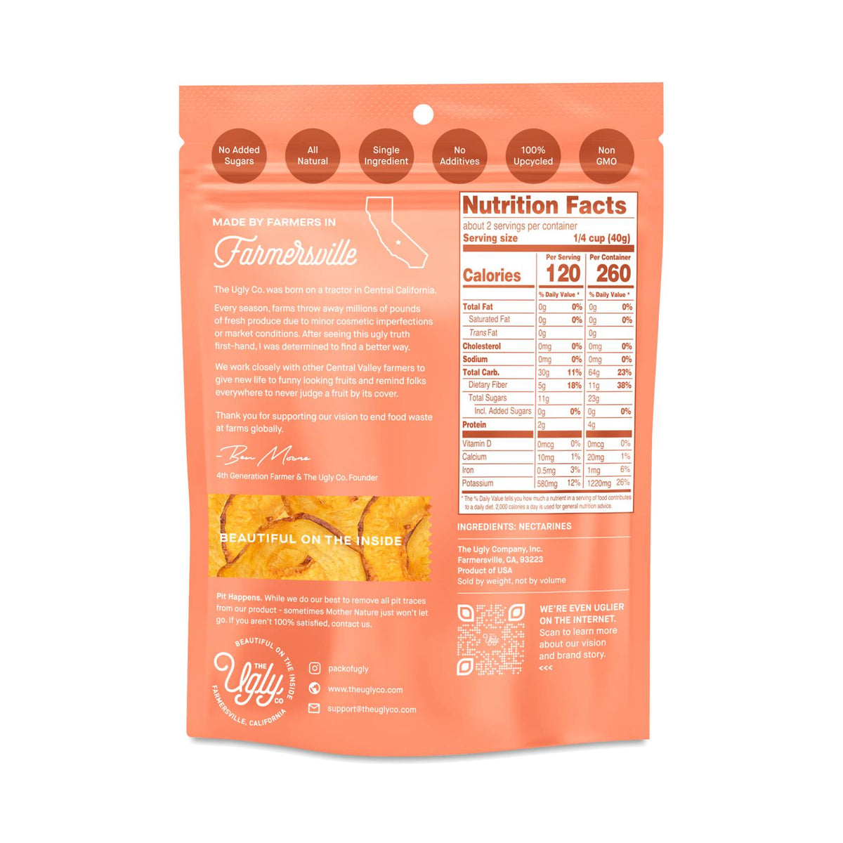 3oz Dried & Sliced Nectarines