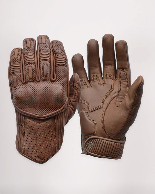 Silk Lined Predator Gloves - Waxed Brown