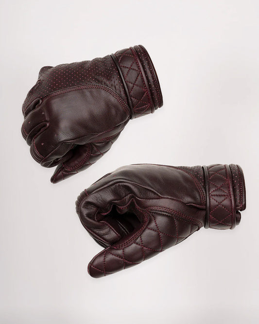 Short Cuff Bobber Gloves - Oxblood