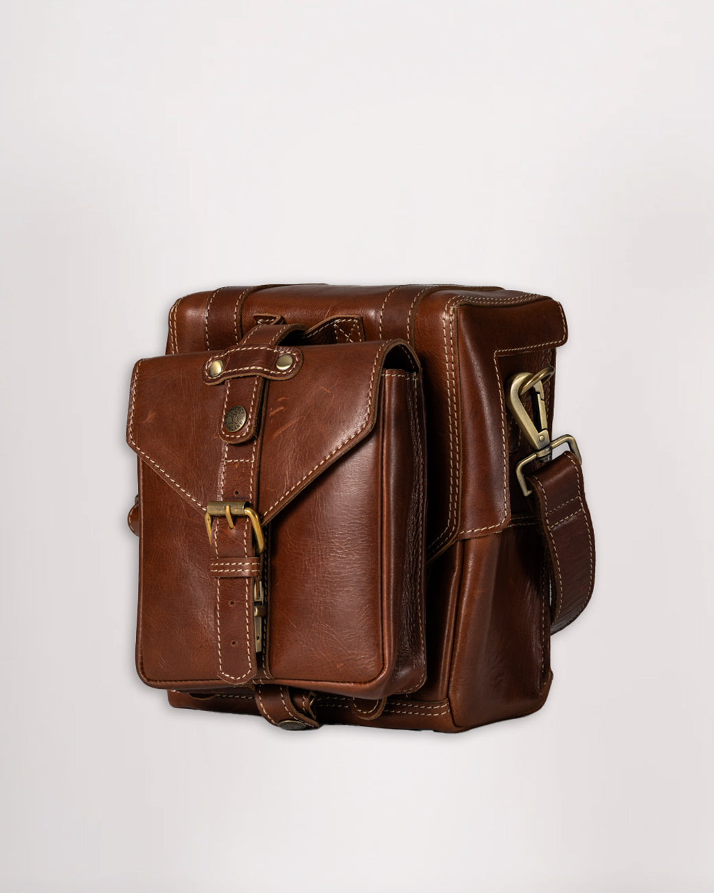 Leather Tank Bag - Small - Brown (Veg Tanned)