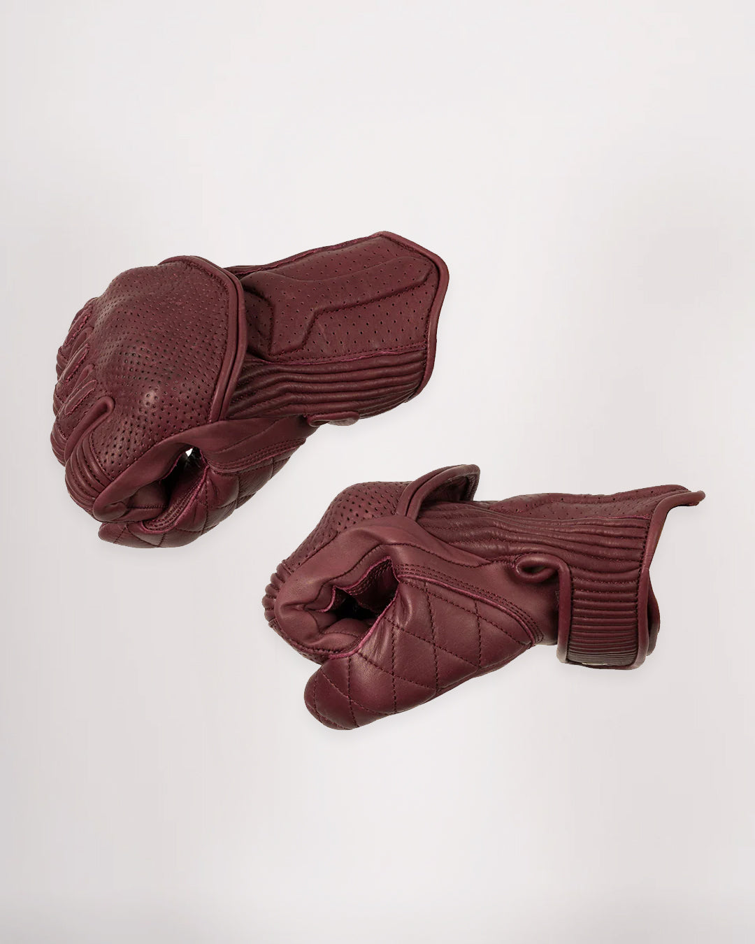 Women's Silk Lined Predator Gloves - Burgundy