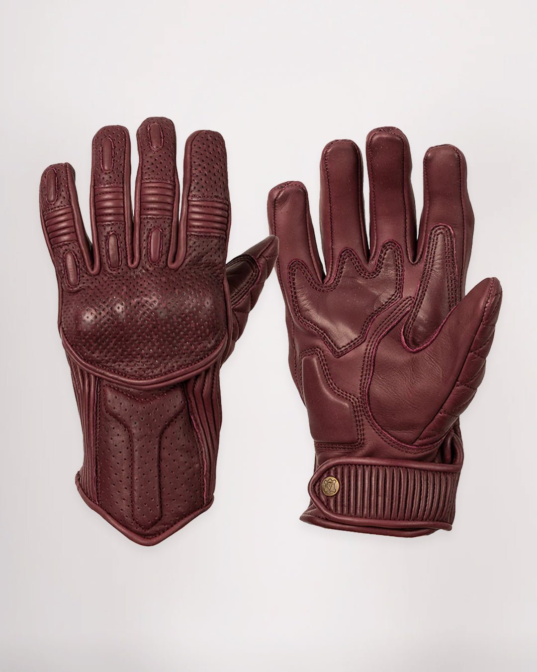 Women's Silk Lined Predator Gloves - Burgundy