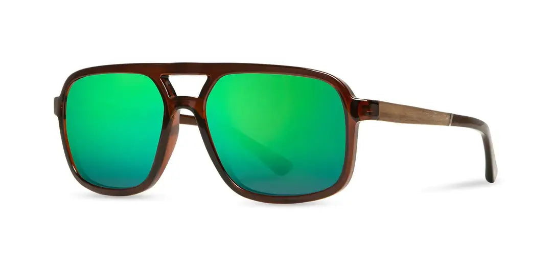 CAMP Glacier Sunglasses - Clay: Clay / Walnut / HD Plus Polarized Solar Flash