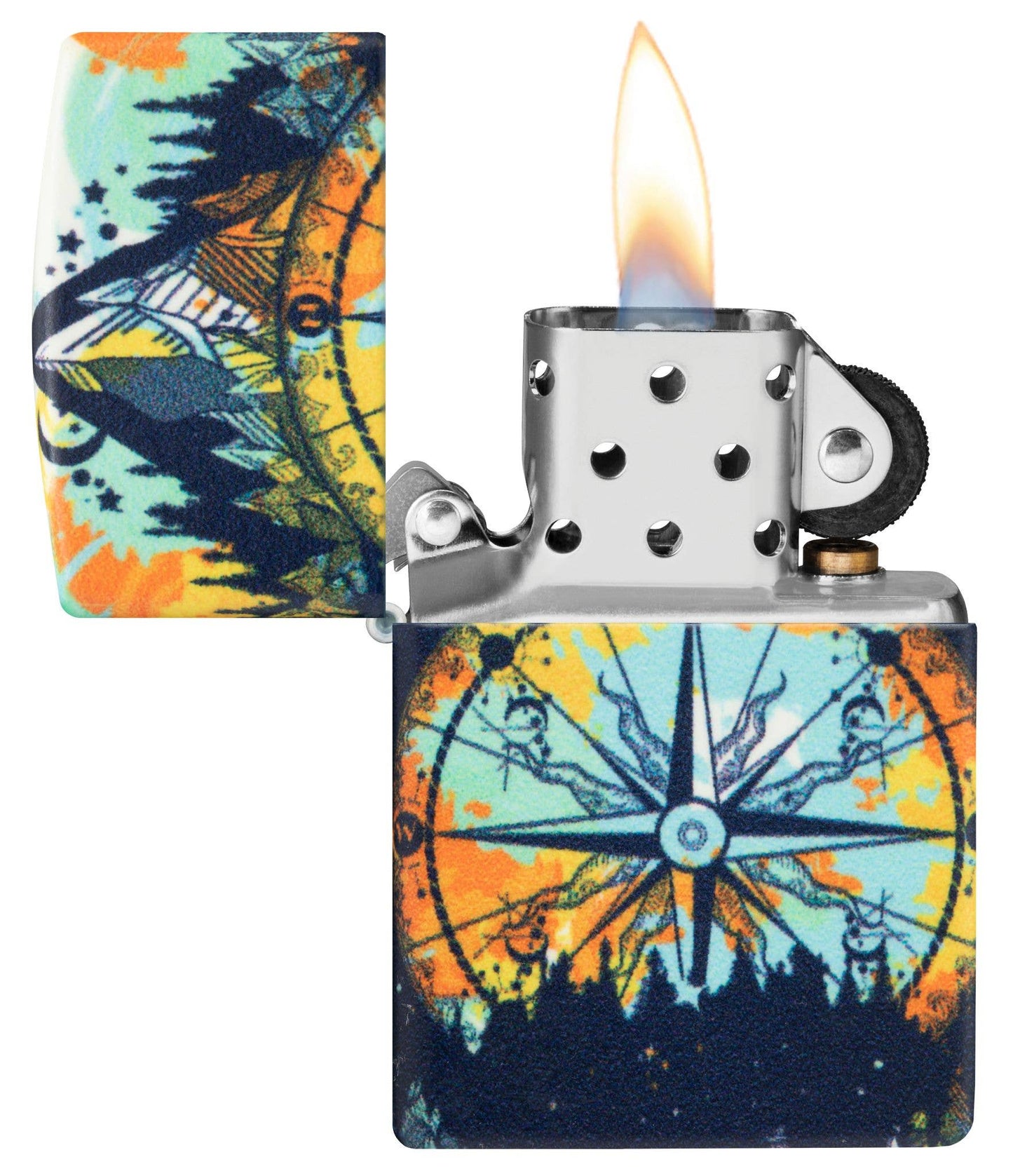 Zippo Compass 540 Color Glow In The Dark Windproof Lighter
