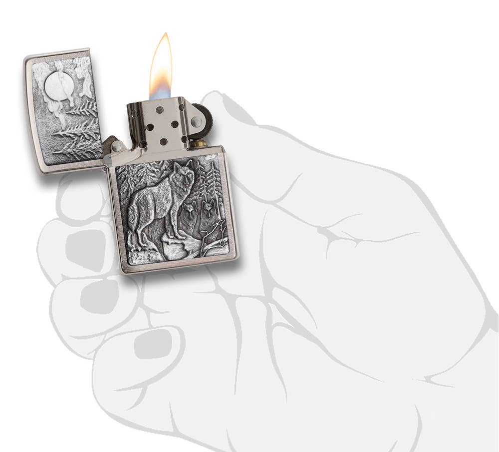 Zippo Timberwolves Emblem Windproof Lighter