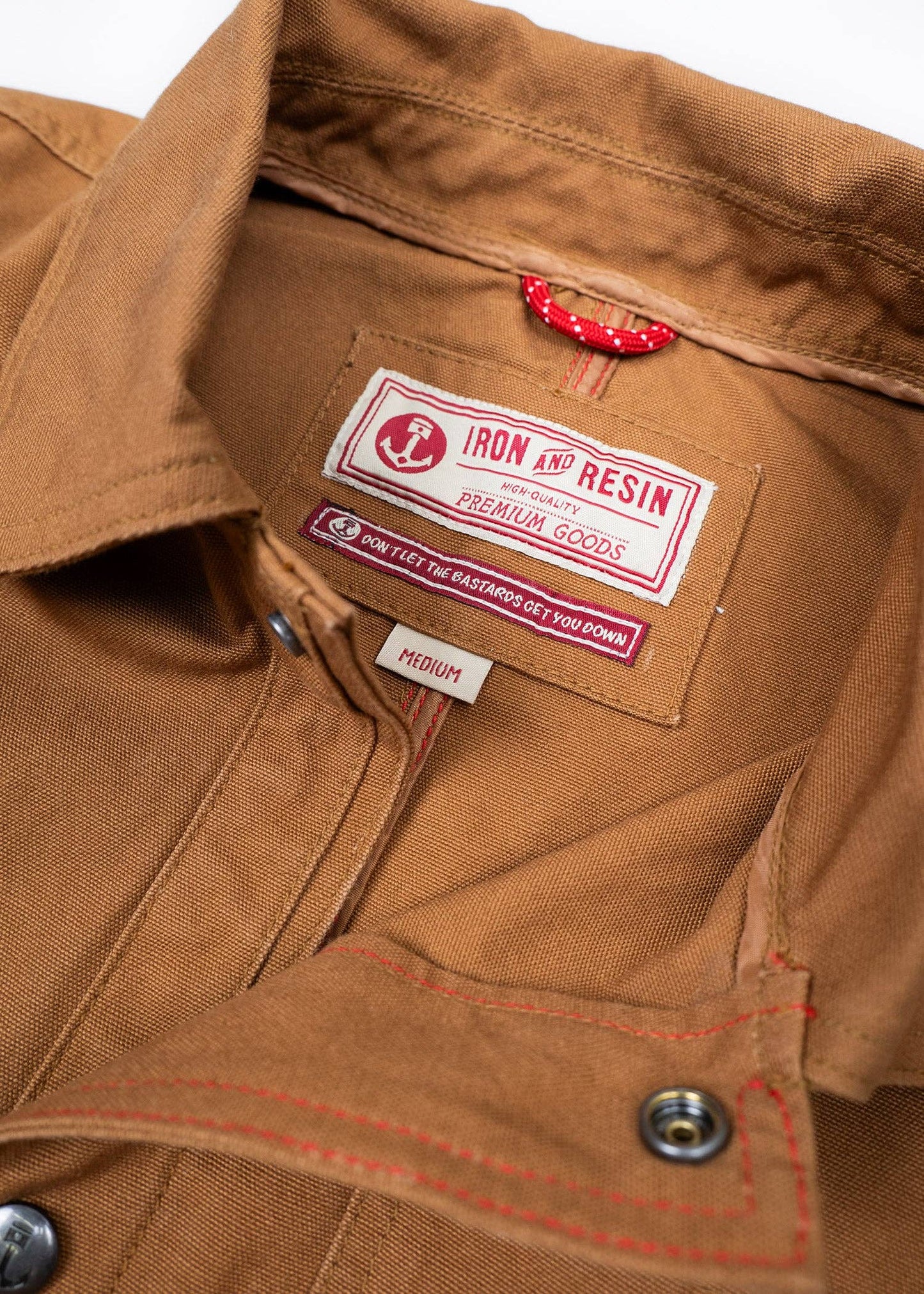 Holbrook Duck Canvas Jacket: Cognac / Small