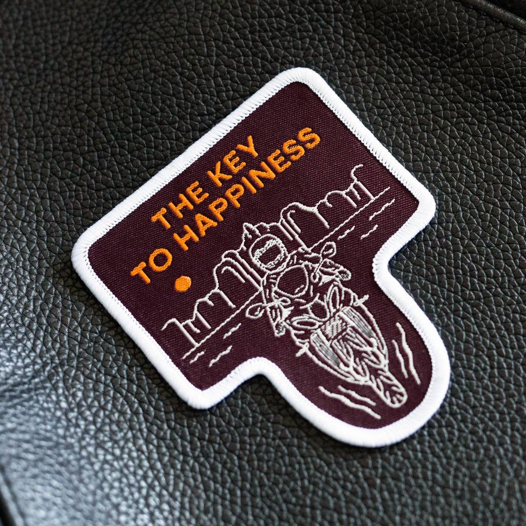 The Key To Happiness - Motorcycle Patch