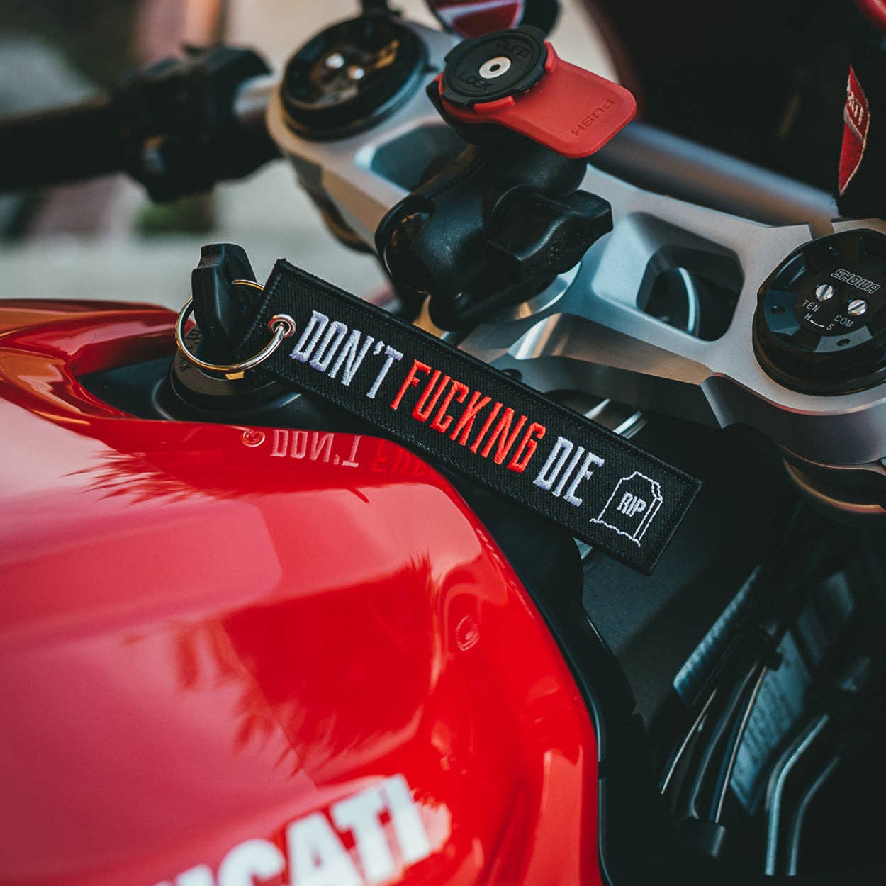 Don't Die - Motorcycle Keychain