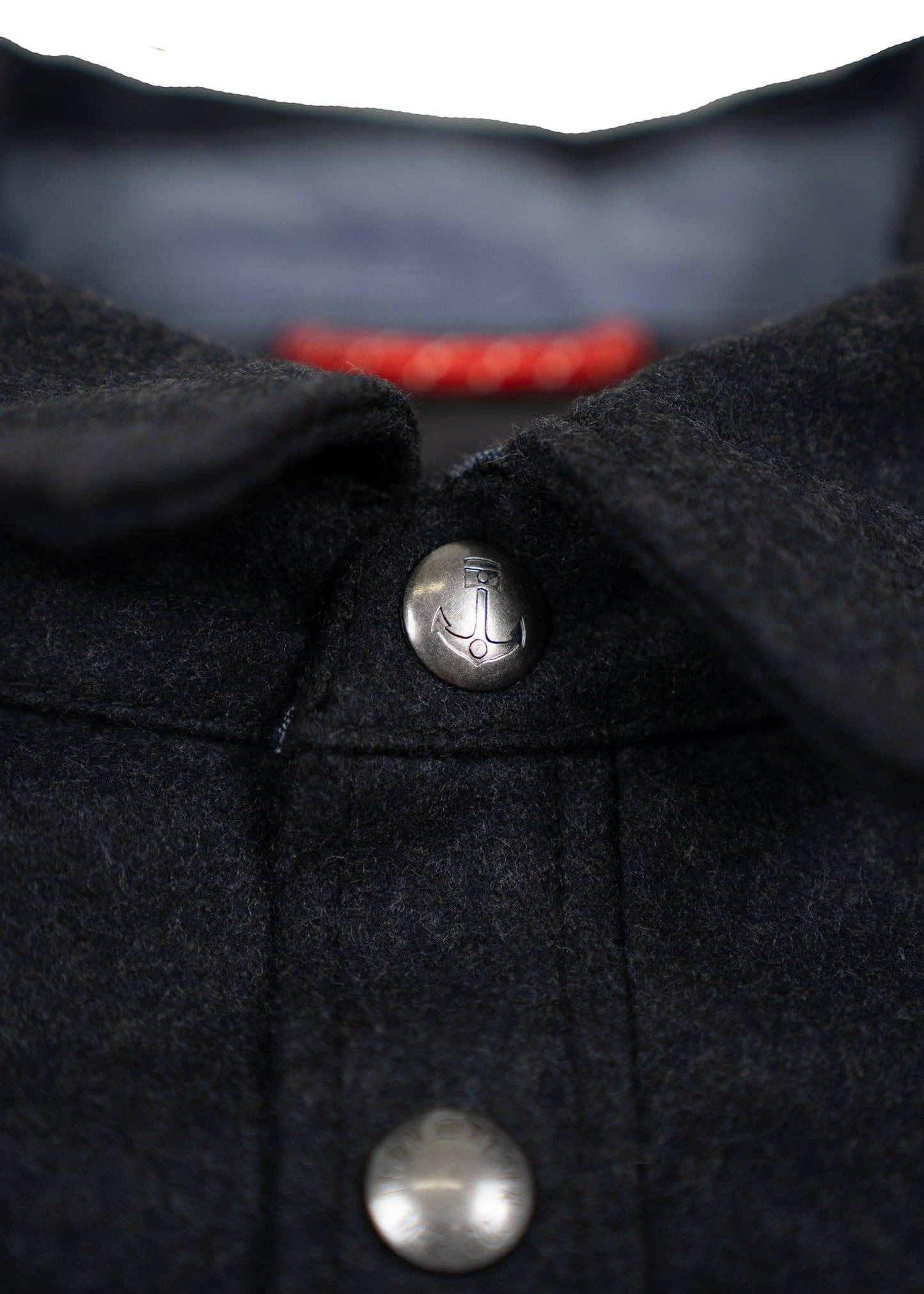 Peak Wool Blend Shirt: Anthracite / Small