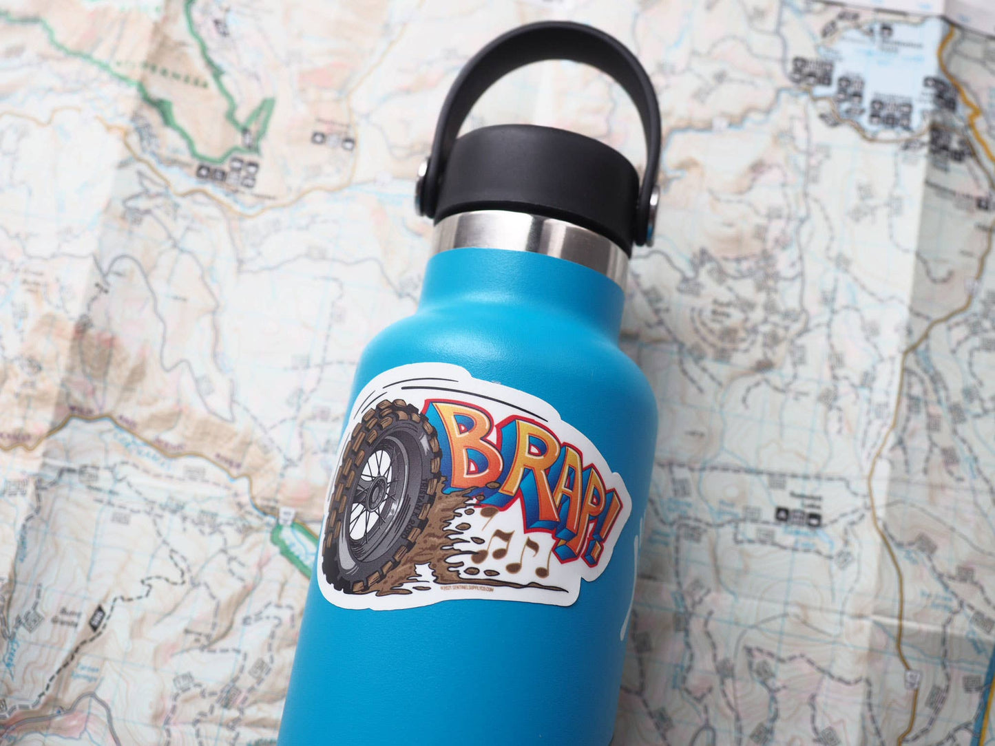 BRAP! Motorcycle Sticker, Offroad Motocross & Dirtbike Decal