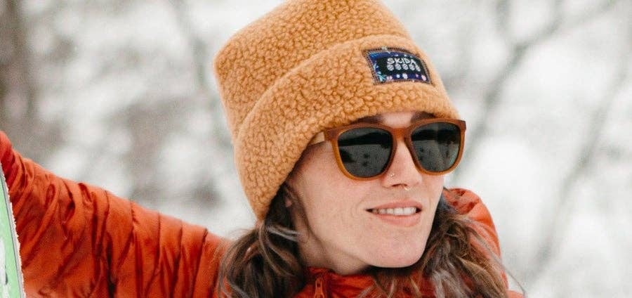 CAMP Arrowcrest Sunglasses - Matte Orange: Matte Orange / Walnut / HD Plus Polarized Blue Flash