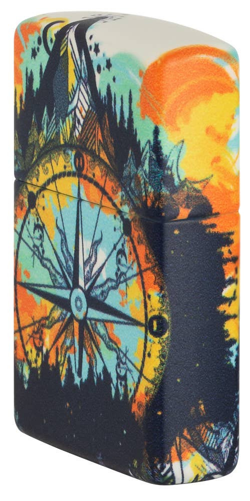 Zippo Compass 540 Color Glow In The Dark Windproof Lighter