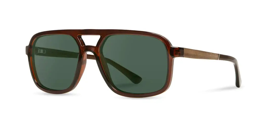 CAMP Glacier Sunglasses - Clay: Clay / Walnut / HD Plus Polarized Solar Flash