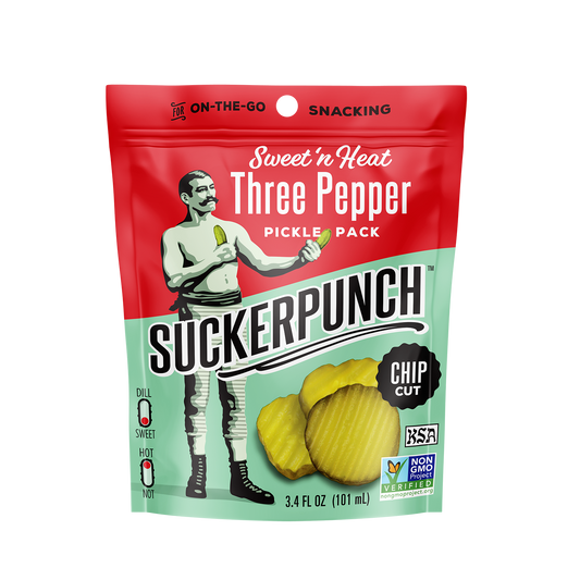 SuckerPunch Sweet 'n Heat 3-Pepper Pickle Chips