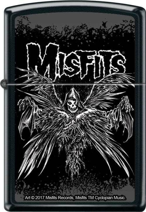 Misfits Descending Angel Black Matte Zippo Lighter
