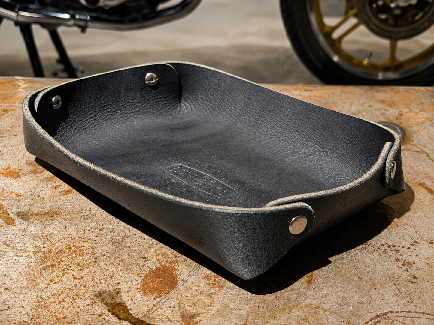 Fulton Moto Buffalo Leather Valet Tray