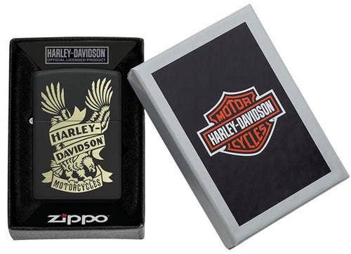 Harley-Davidson Black Matte Zippo Lighter
