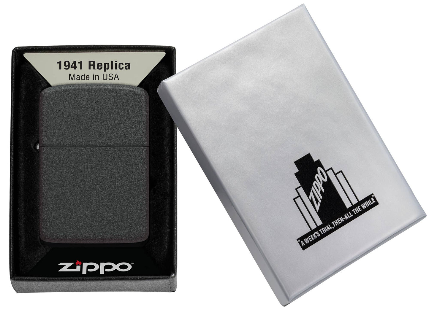 Zippo Black Crackle® 1941 Replica Windproof Lighter