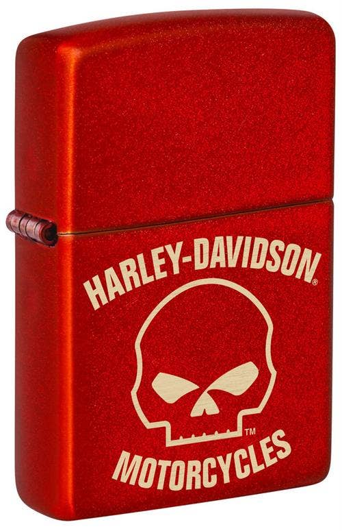 Harley-Davidson Metallic Red Design Zippo Lighter