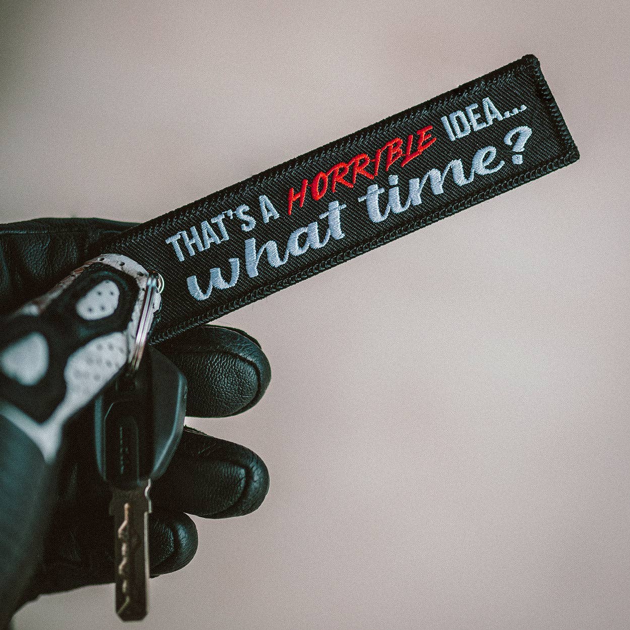 Horrible Idea... What time? - Motorcycle Keychain