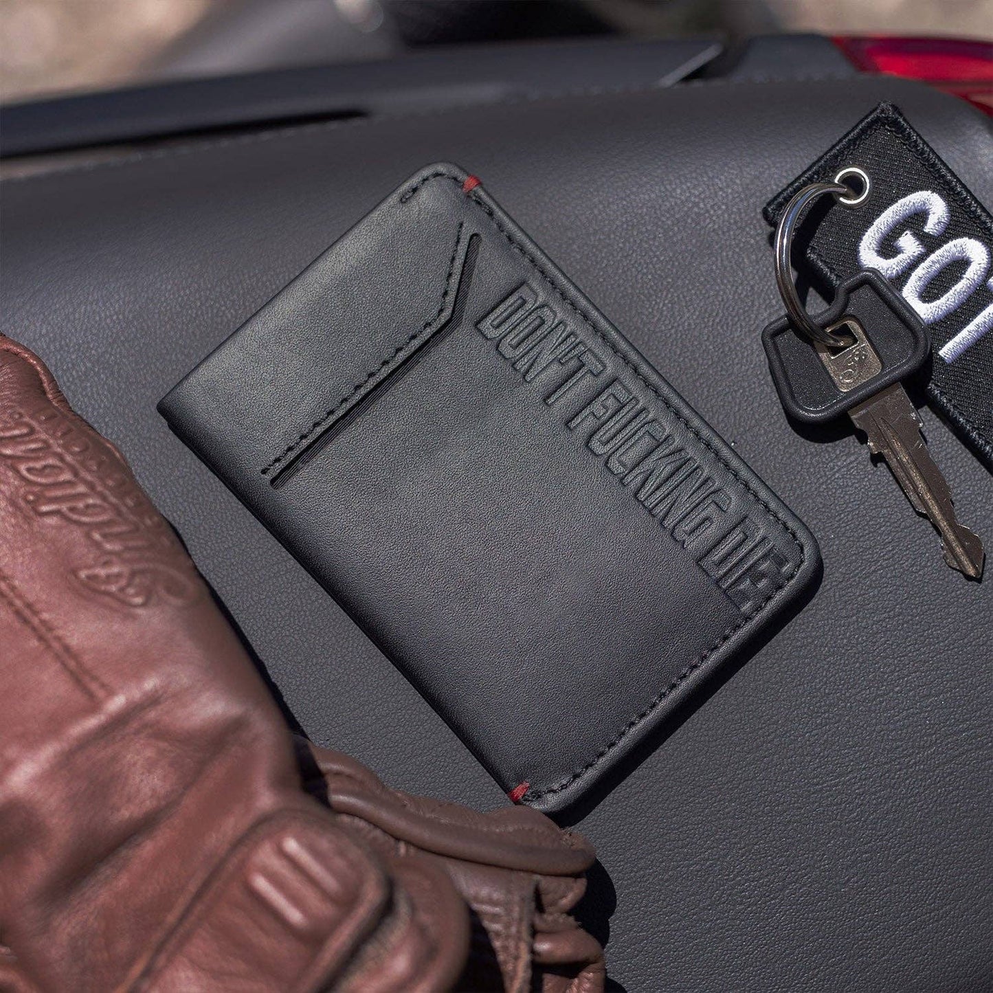 Don't Fucking Die - Slim Motorcycle Wallet