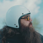 VALLON Moto Aviators Sunglasses - Black and Yellow