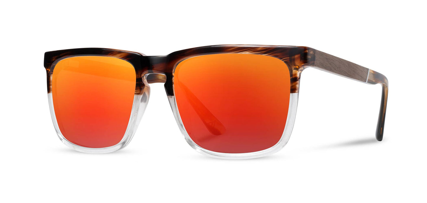 CAMP Ridge Sunglasses - Whiskey Soda: Whiskey Soda / Walnut / Basic Polarized Brown
