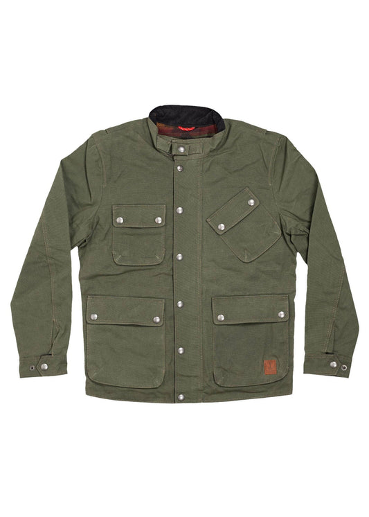 Mojave Waxed Canvas Jacket: Olive / XX-Large