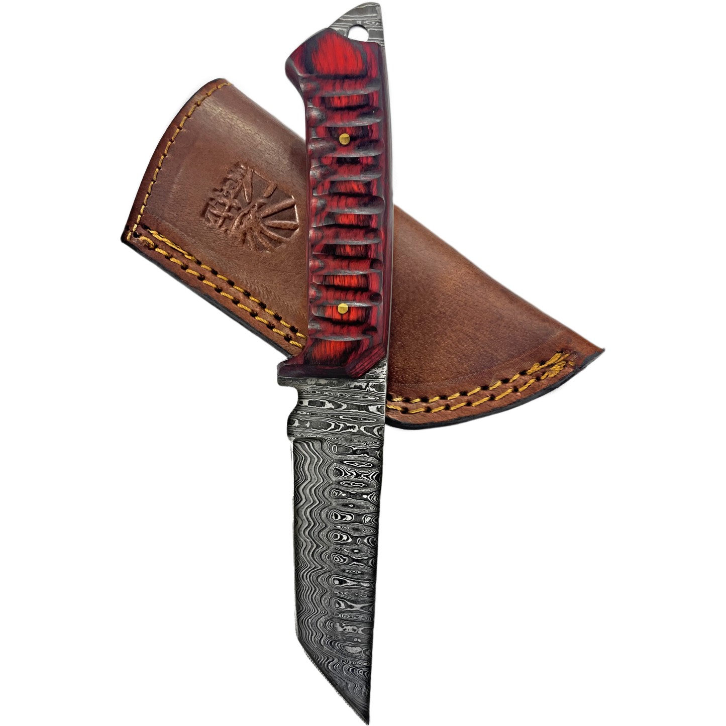 Damascus Diver Tanto Knife