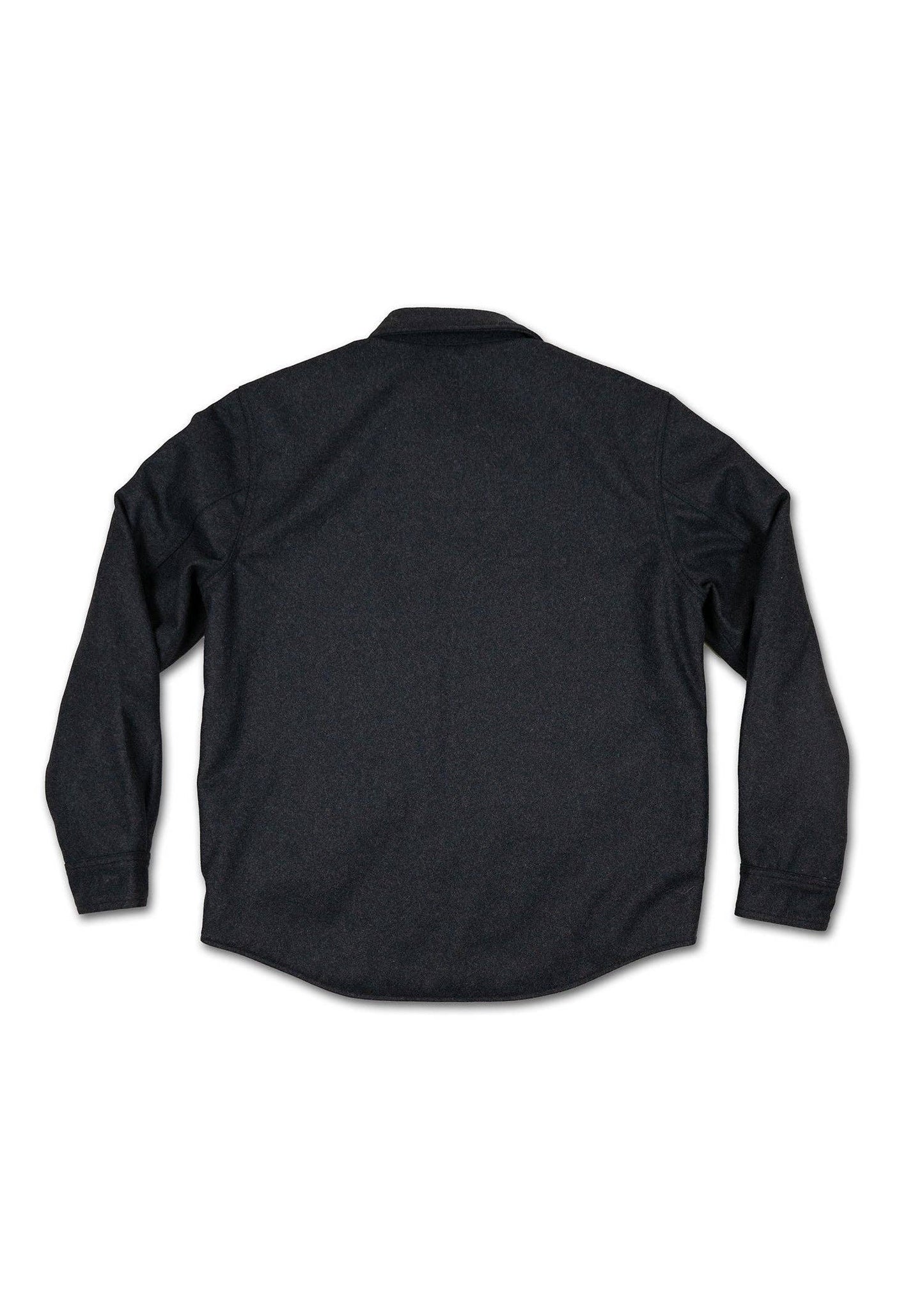 Peak Wool Blend Shirt: Anthracite / XX-Large