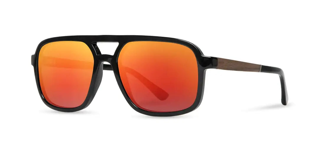 CAMP Glacier Sunglasses - Black: HD Plus Polarized Blue Flash
