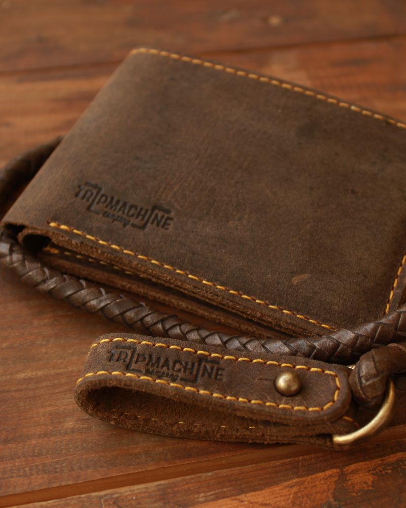 Buff Leather Guitarist Wallet - Brown