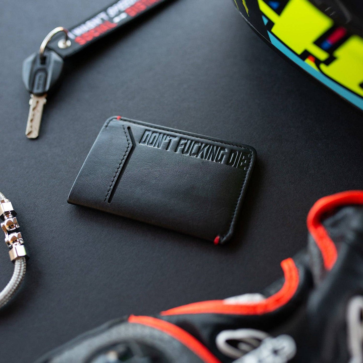 Don't Fucking Die - Slim Motorcycle Wallet